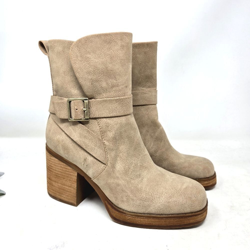 KORKS‎ Marci II Women's Heel Tan Ankle Boots Size 6.5